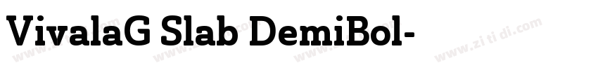 VivalaG Slab DemiBol字体转换